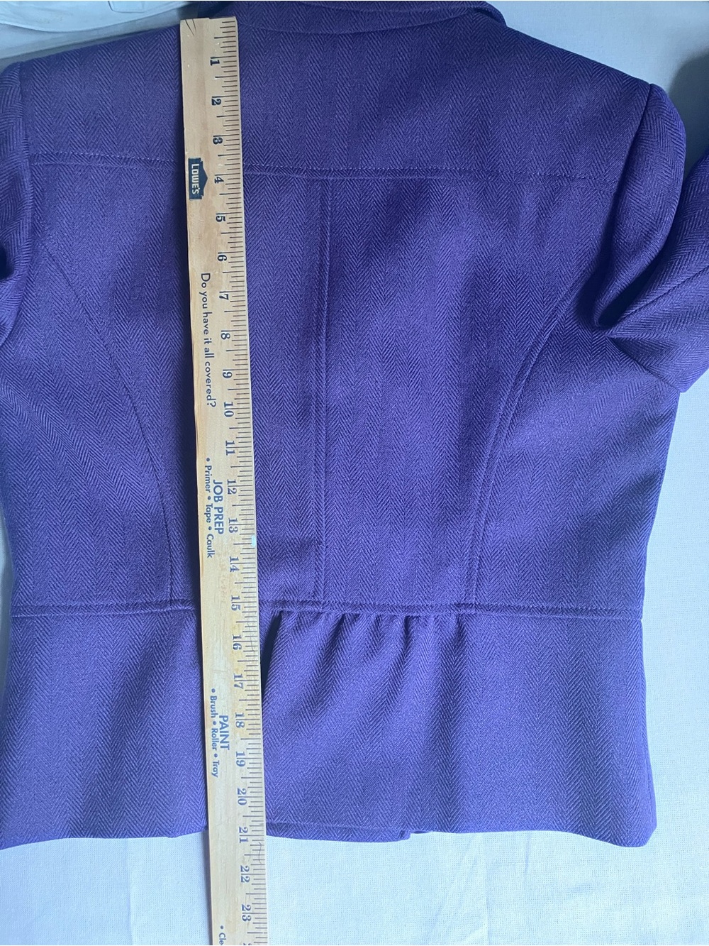 Tahari Arthur S Levine Jacket Blazer Purple Double Breasted 8P - Picture 11 of 15